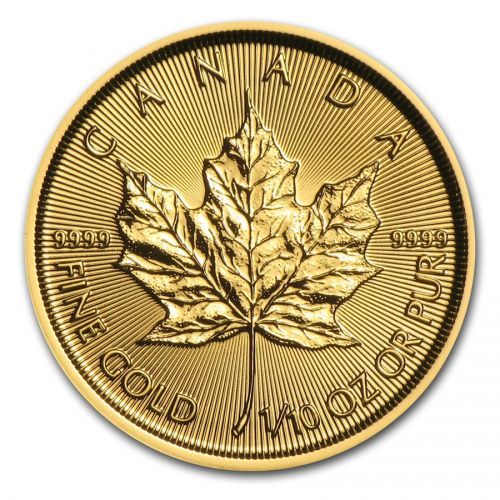 gouden maple leaf 1/10 oz 2021