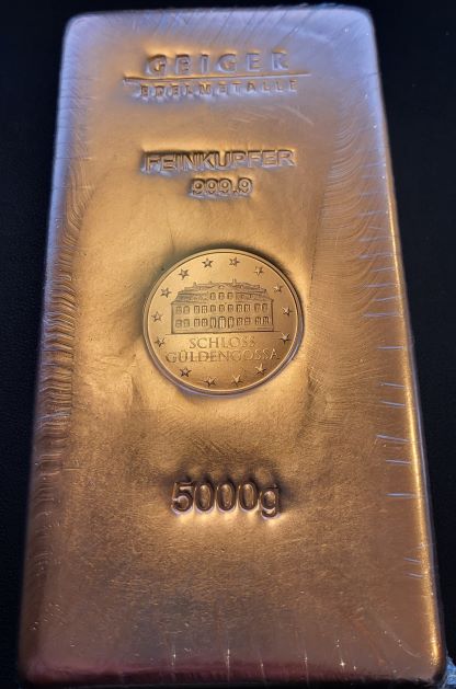 5kg koper Geiger edelmet. 5kg koper Geiger edelmet.