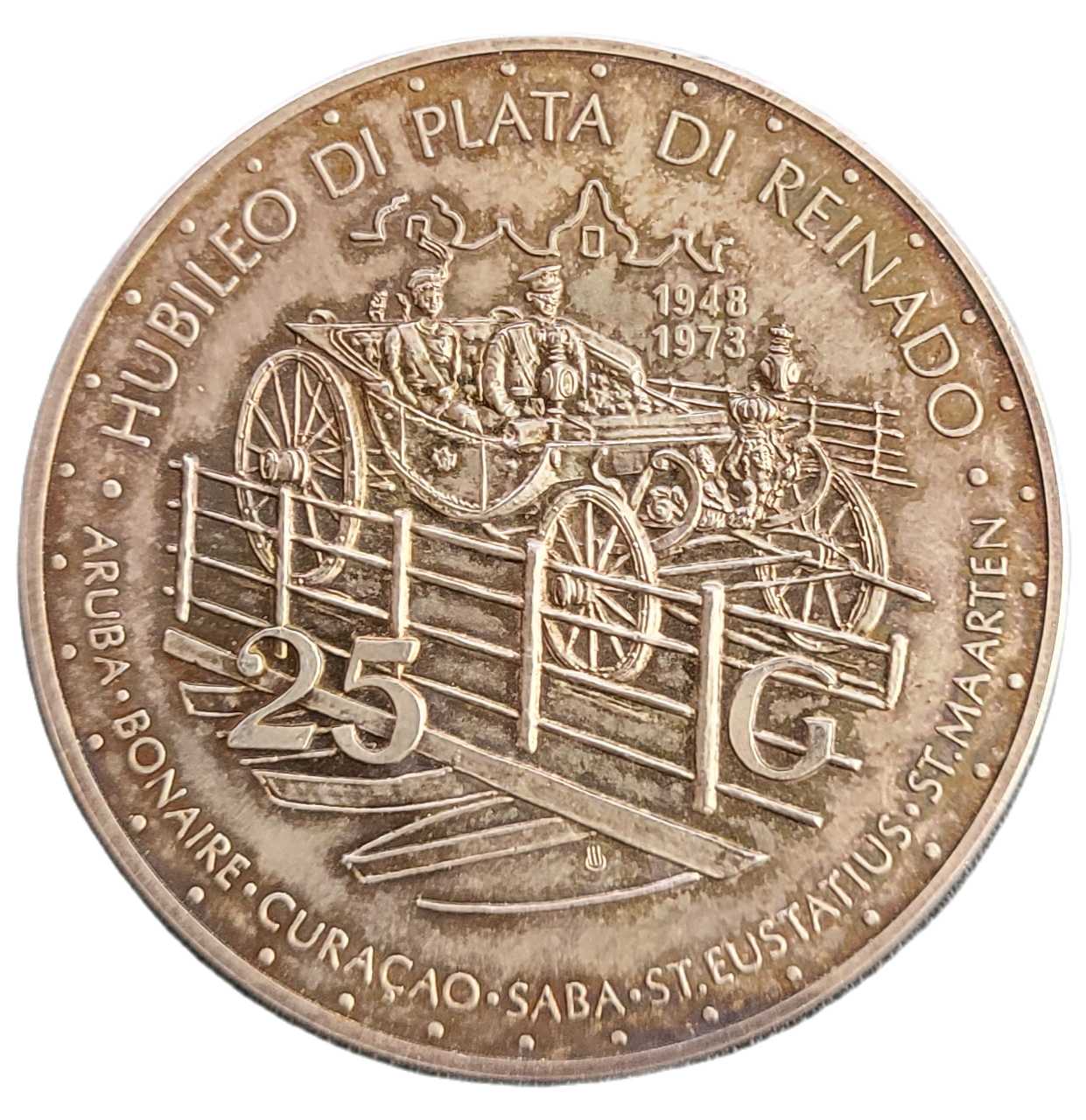 Nederlandse Antillen 25 Gulden 1973-front Nederlandse Antillen 25 Gulden 1973 front