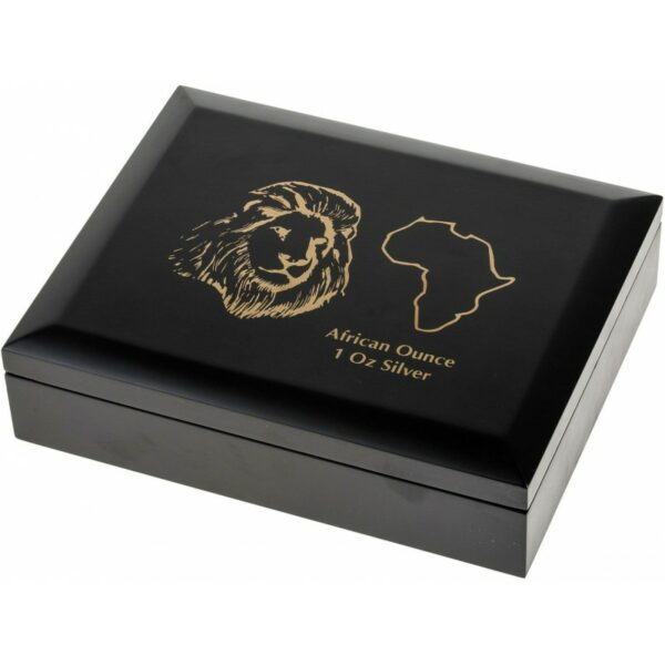 Rwanda African ounce 1 oz side 101munten Verzameldoos Rwanda African ounce - 1 oz