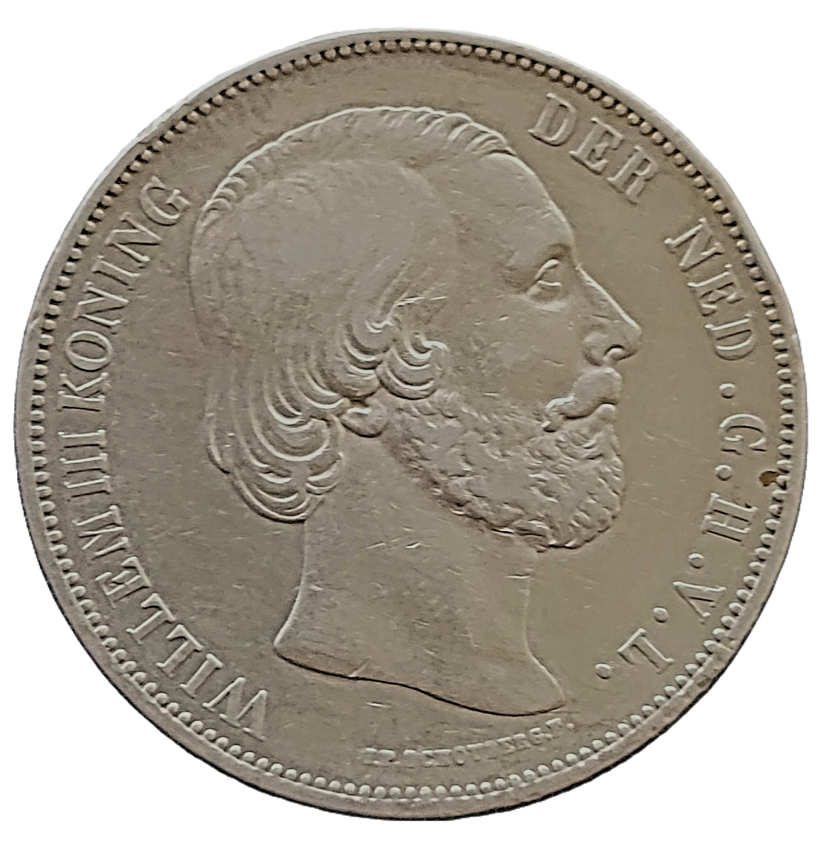 w3 Nederlandse zilveren rijksdaalder Willem III