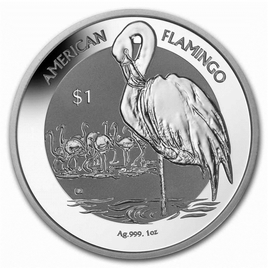British Virgin Islands Flamingo 1 oz 2021 voorkant 101munten Flamingo