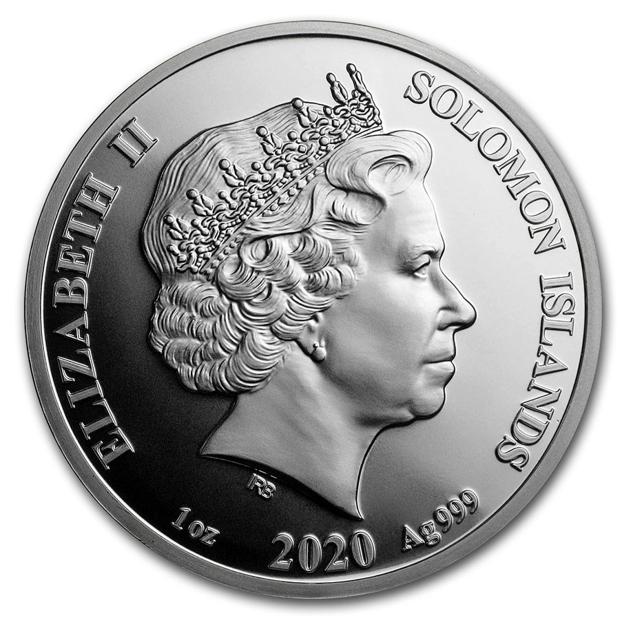 Solomon Island Number Pi 1 oz 2020 achterkant 101munten Solomon Island Number Pi 1 oz 2020 achterkant 101munten