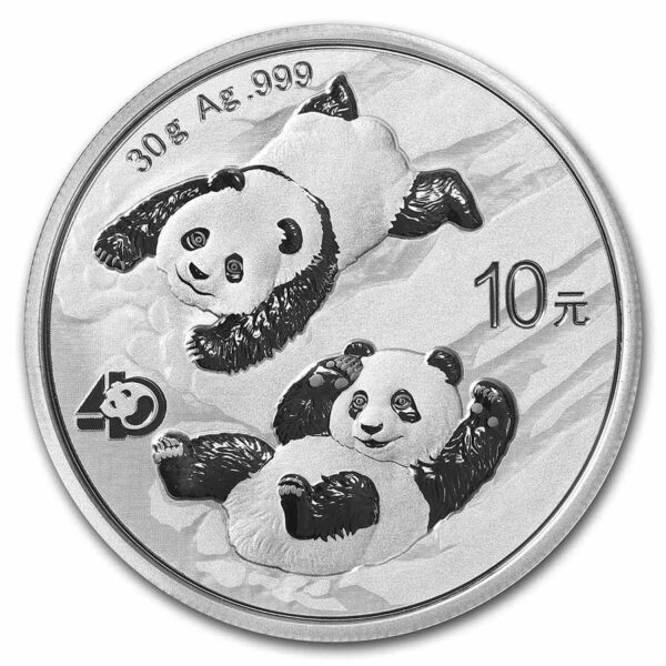 China Panda 30 gram 2022 voorkant 101munten panda 30 gram 2022