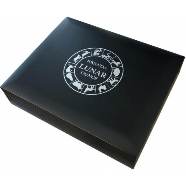 Rwanda Lunar 1 oz side 101munten Verzameldoos Rwanda Lunar - 1 ozVerzameldoos Rwanda Lunar - 1 oz