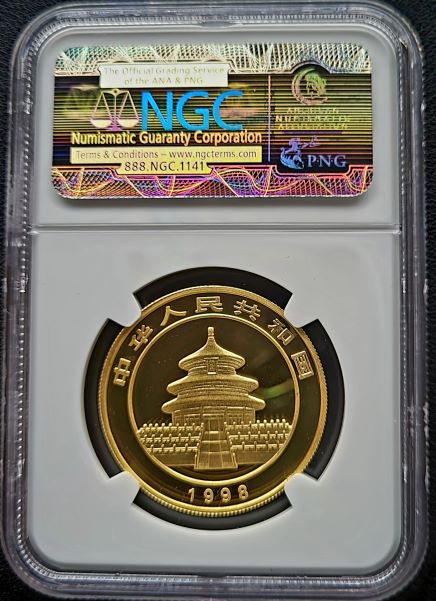 1998 panda LD MS69 101muntennl back 1998 panda LD MS69 101muntennl back