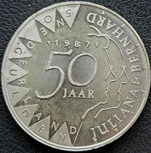 serie nederlandse zilveren 50 gulden