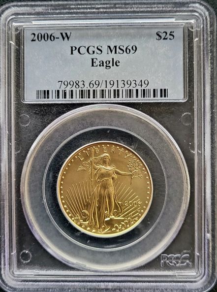 Gouden American Eagle 1/2 oz 2006-W PCGS MS69