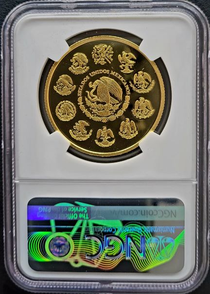 Mexican Libertad 1 oz goud 2021 NGC PF Ultra Cameo back Mexican Libertad 1 oz goud 2021 NGC PF Ultra Cameo back