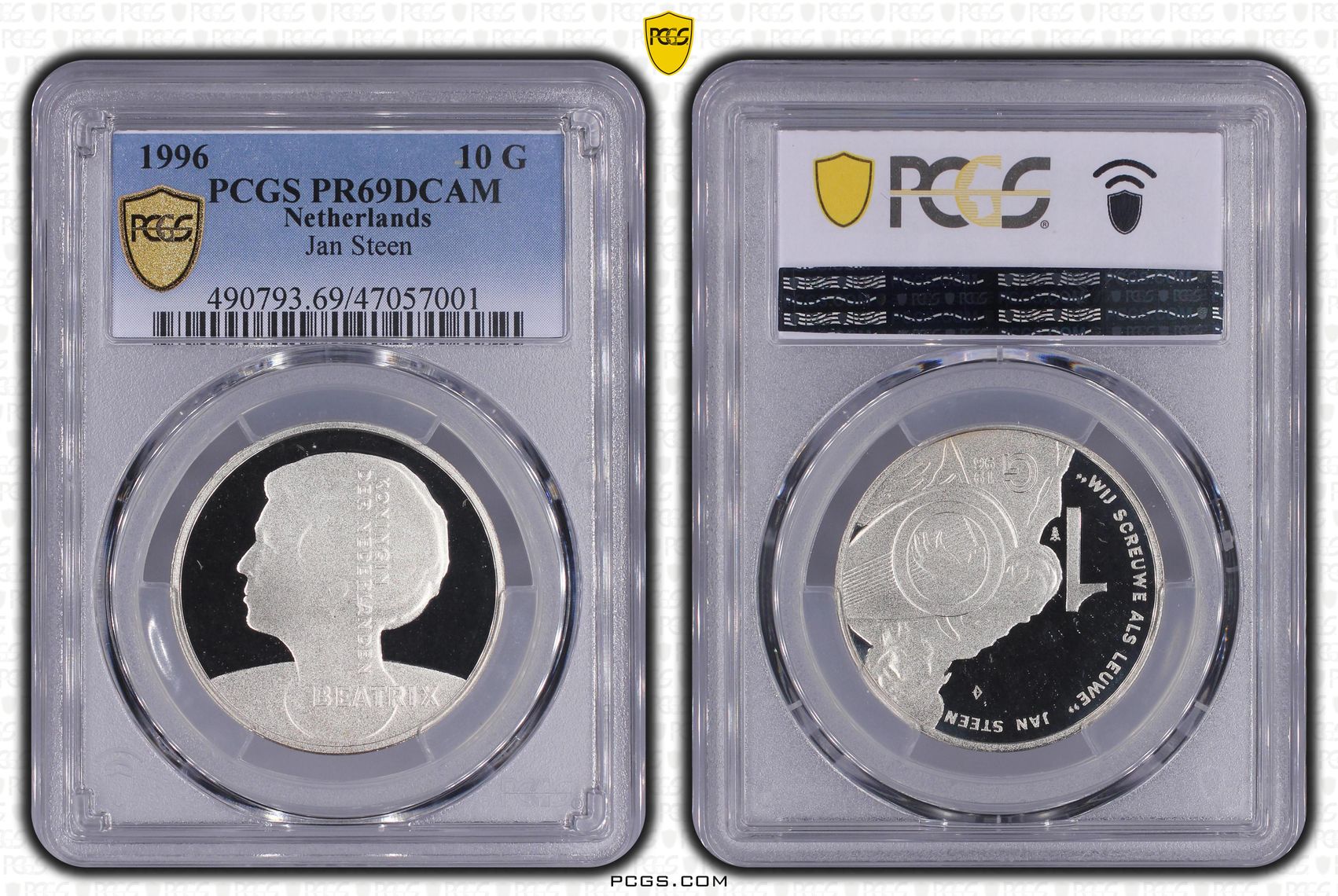 10 gulden 1996 PR69DCAM Jan Steen PCGS 10 gulden 1996 PR69DCAM Jan Steen PCGS