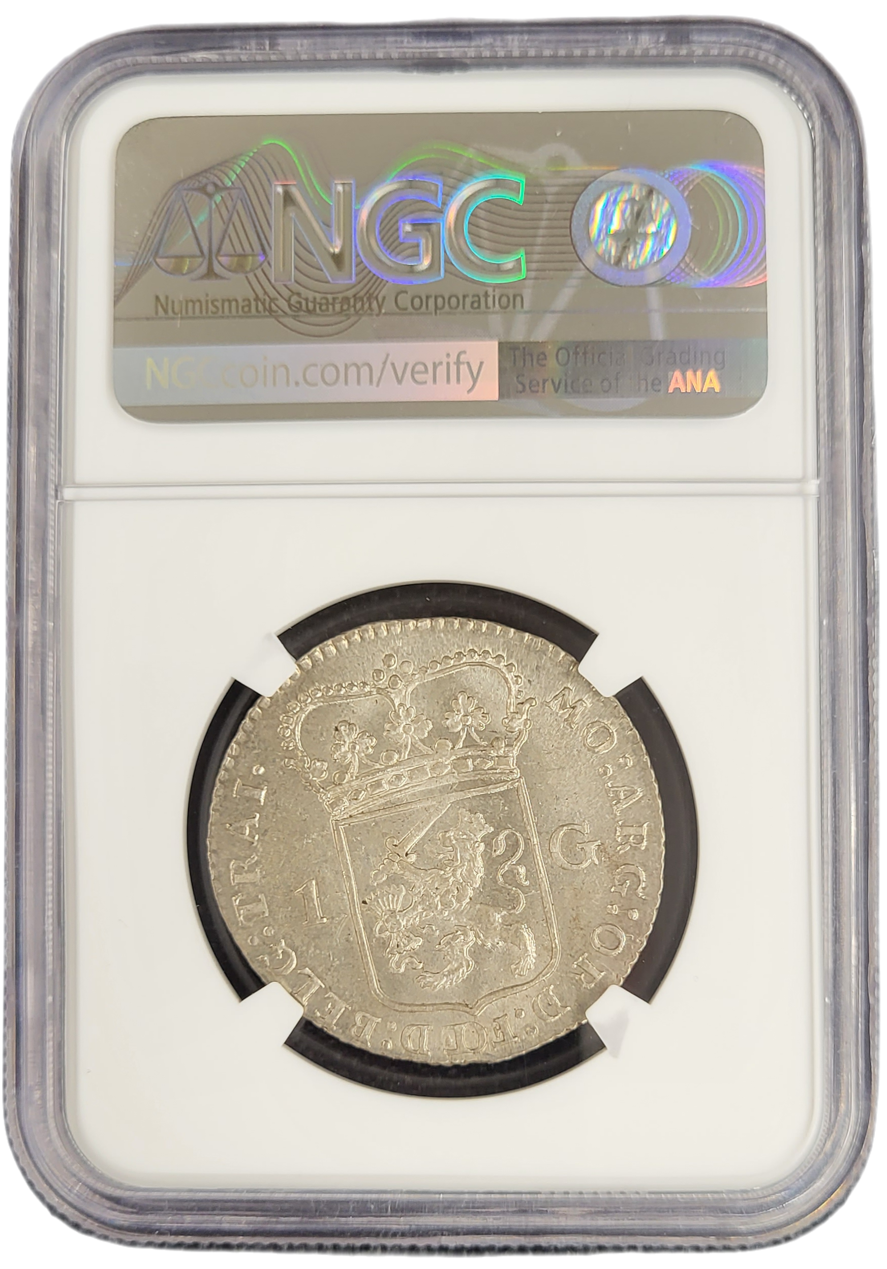 Provincie Utrecht 1 gulden 1794 generaliteits NGC-back Provincie Utrecht 1 gulden 1794 generaliteits NGC back