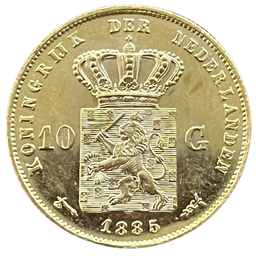 Gouden tien gulden 1885 Willem III