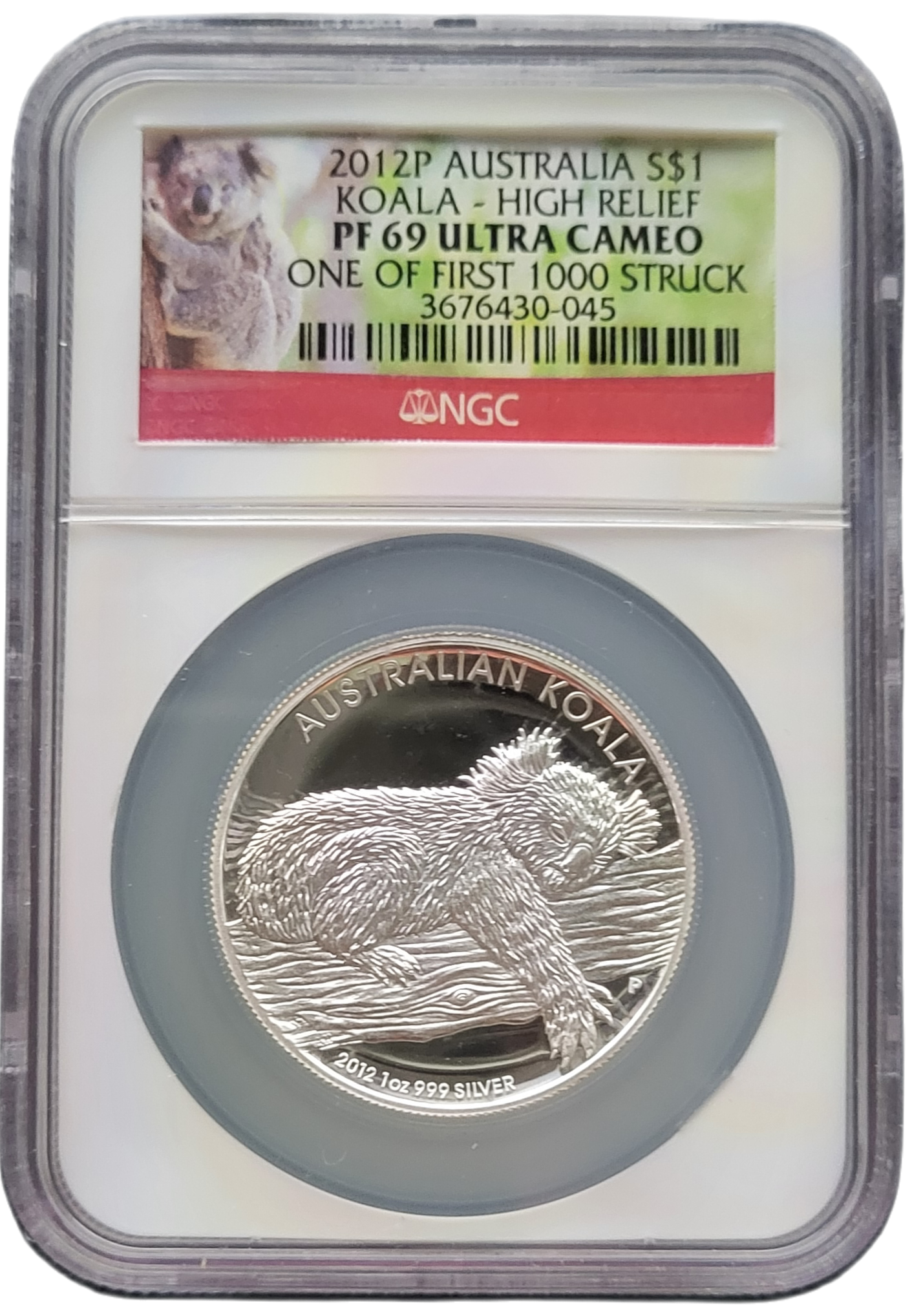 Koala 1 oz 2012 - one of first 1000-front Koala 1 oz 2012 one of first 1000 front