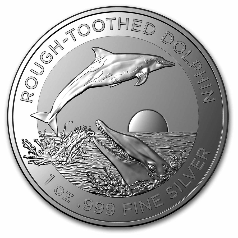 Rough Toothed Dolphin 1 oz 2023 (RAM)-front Rough Toothed Dolphin 1 oz 2023 (RAM)