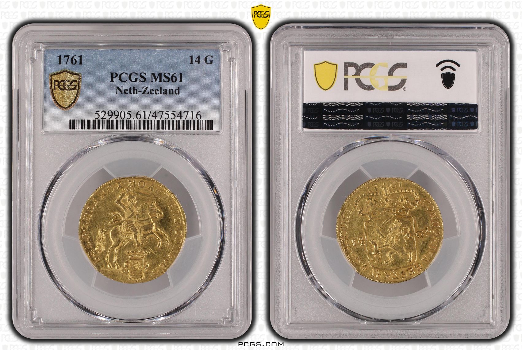 Zeeland Gouden rijder 1761 MS61 Zeeland Gouden rijder 1761 MS61