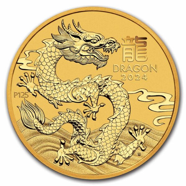 year of the dragon 0.25 oz 2024 front year of the dragon