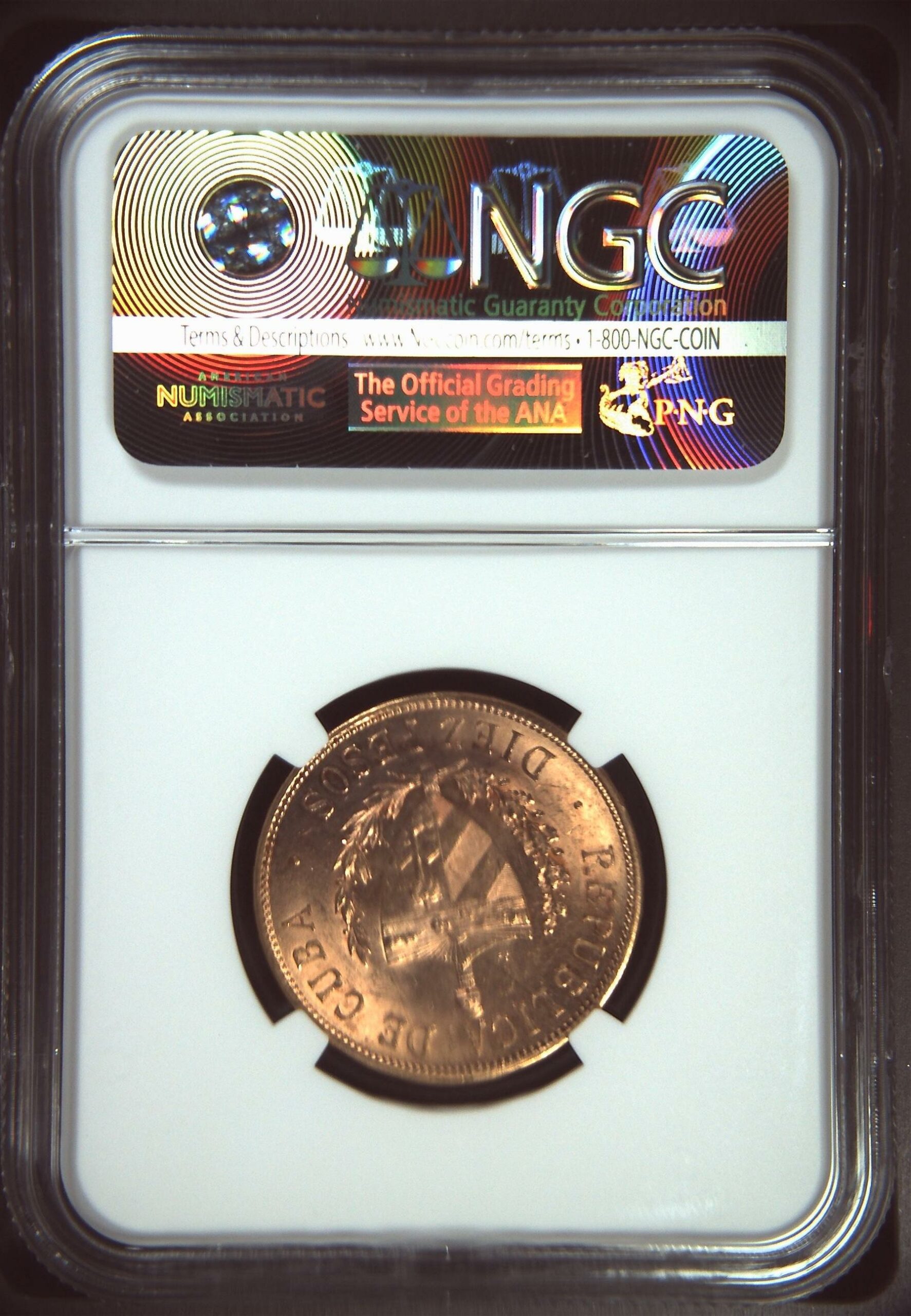 Cuba 10 pesos 1916 MS62 José Martí Cuba 10 pesos 1916 MS62