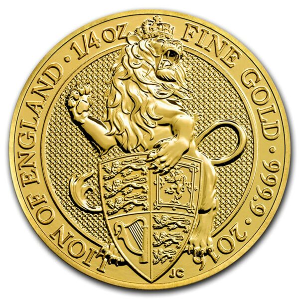 lion of england 1/4 oz 2016