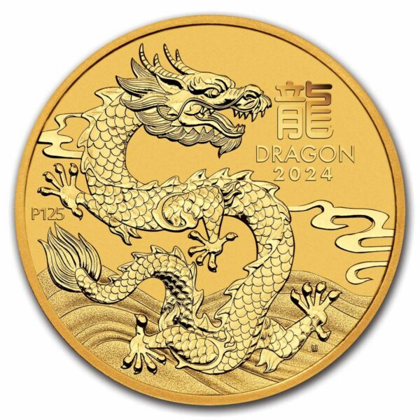 year of the dragon 0.5 oz gold -front year of the dragon
