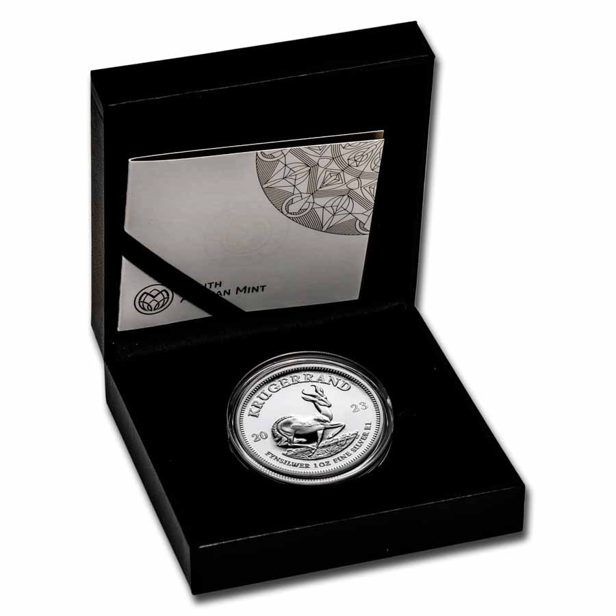 Zilveren krugerrand 1 oz 2023 proof -box zilveren krugerrand 1 oz 2023 proof