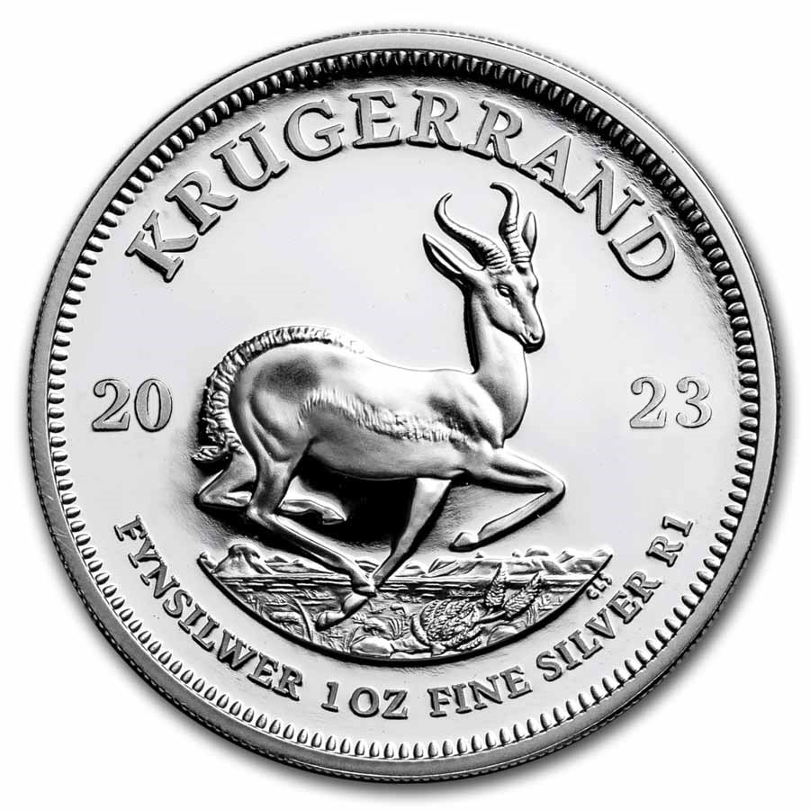 Zilveren krugerrand 1 oz 2023 proof -front Zilveren krugerrand 1 oz 2023 proof front