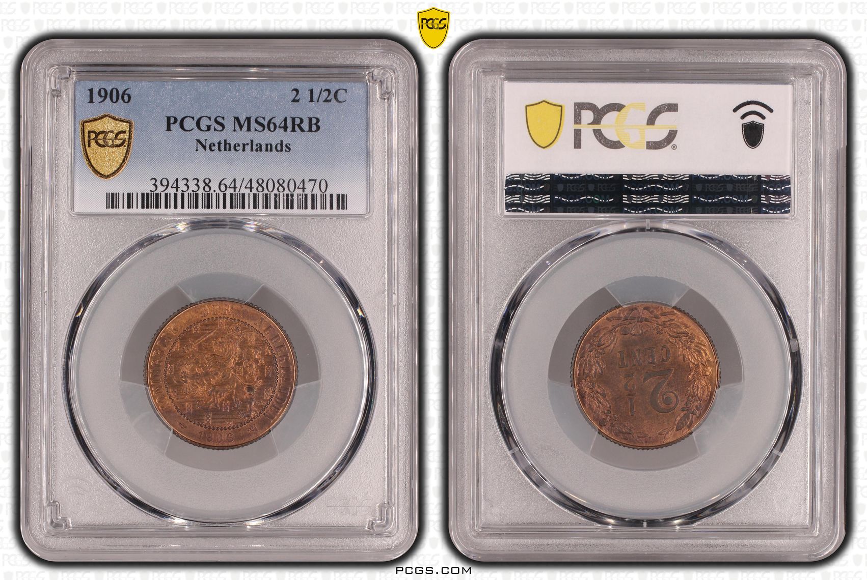 2.5 cent 1906 MS64 RB PCGS 2 1/2 cent 1906 MS64 RB PCGS