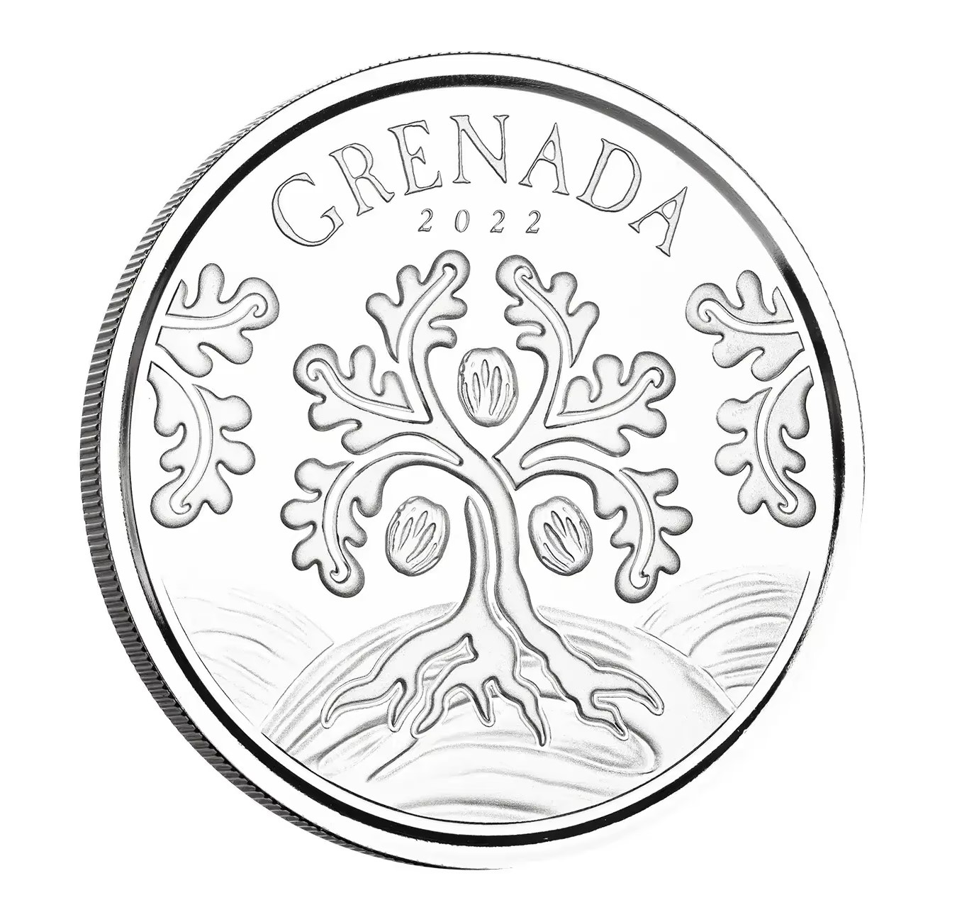 EC8 Grenada Nutmeg Tree 1 oz 2022 front 101munten Nutmeg tree