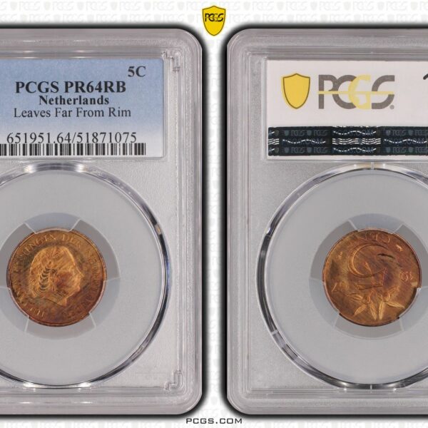 5 cent 1967 Proof PR64 RB PCGS