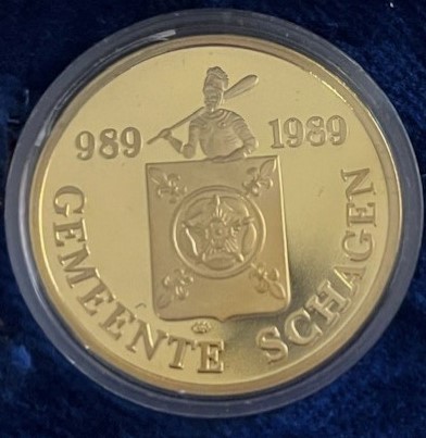 Schagen 1000 jaar.goud Schagen 1000 jaar.goud