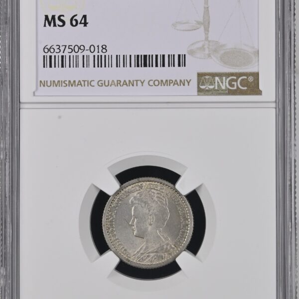 25 cent 1910 MS64 NGC