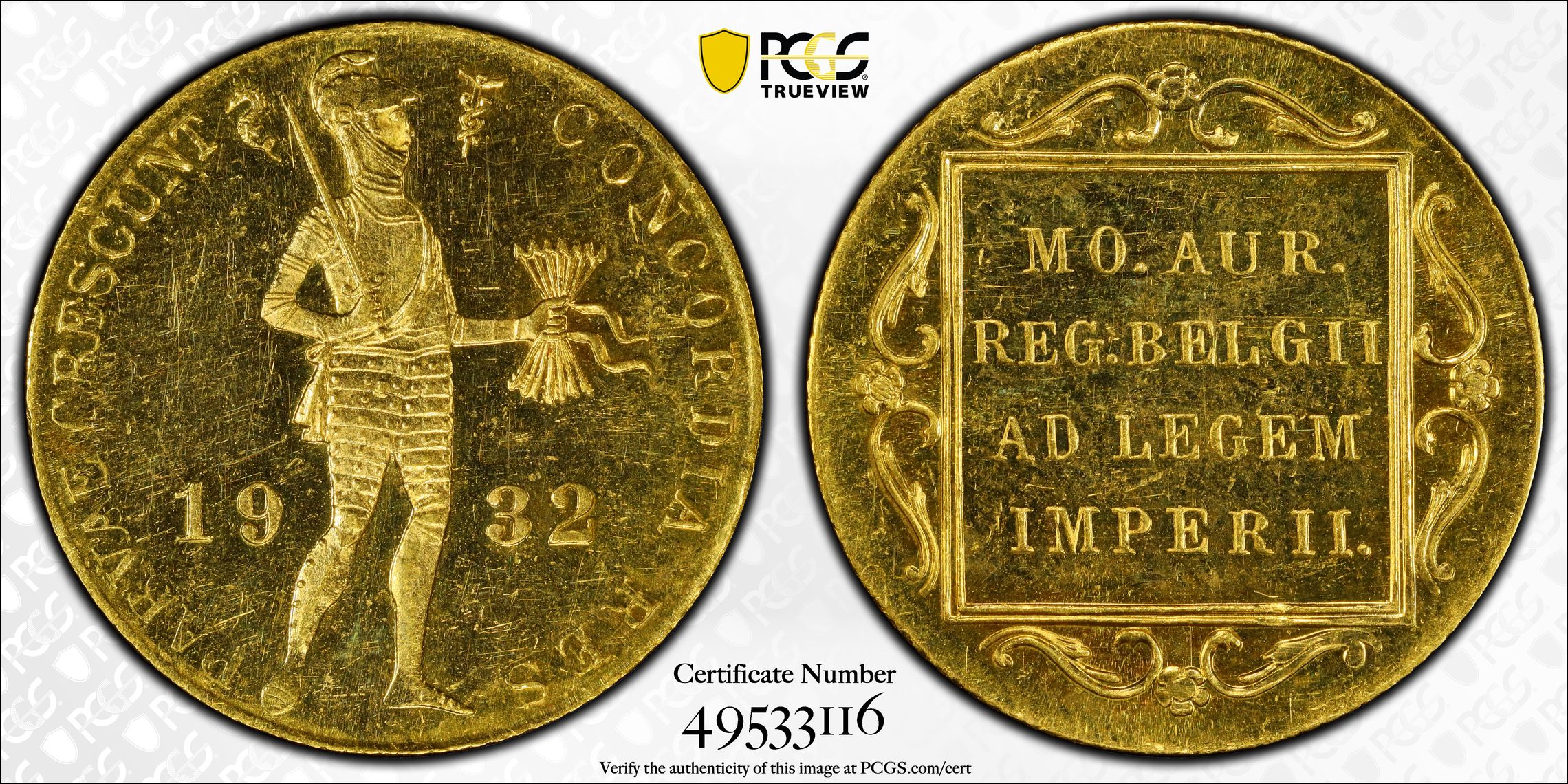 Dukaat 1932 Proof PR63 CAM ex Beuth Collectie Dukaat 1932 Proof PR63 CAM ex Beuth Collectie