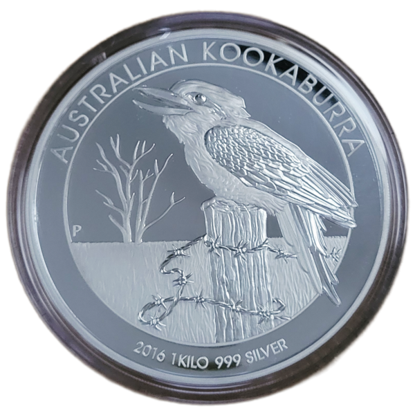 Kookaburra 1 kg 2016 Proof met box en certificaat