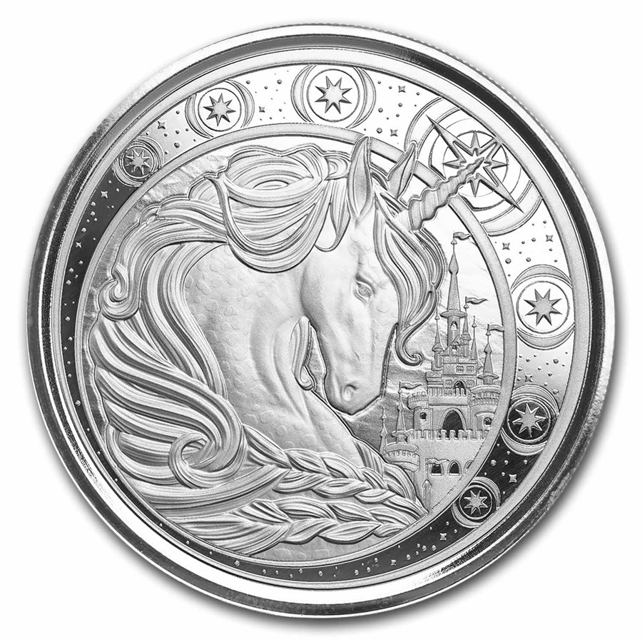 Ghana Magical Unicorn 1 oz front 101munten Ghana Magical Unicorn 1 oz 2023
