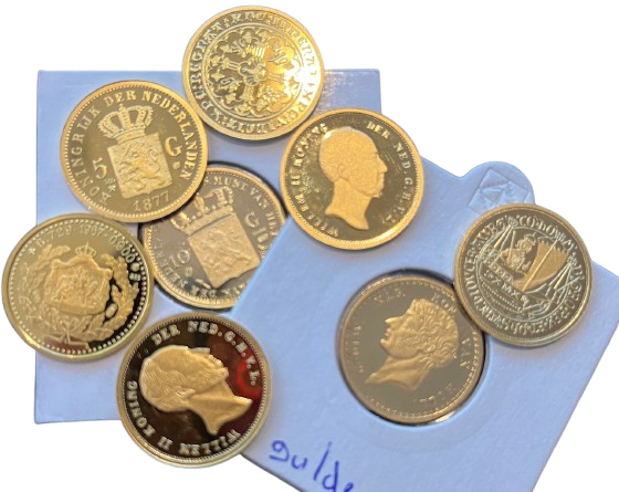 gouden penningen nederlands geld 14 karaat